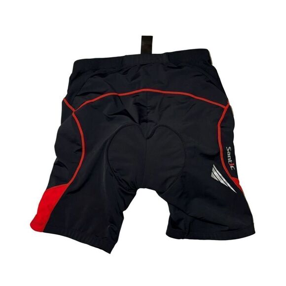 Men’s Santic cycling shorts size 2XL black/red - Picture 3 of 3